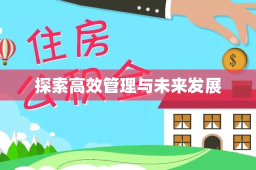 泉州探索高效管理与未来发展