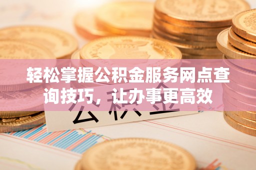 泉州轻松掌握公积金服务网点查询技巧，让办事更高效