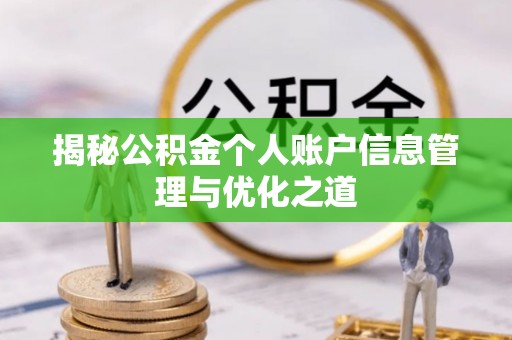 泉州揭秘公积金个人账户信息管理与优化之道
