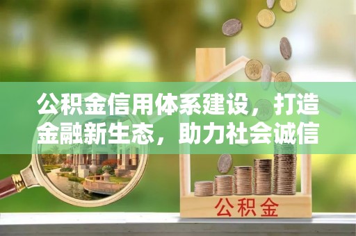 泉州公积金信用体系建设，打造金融新生态，助力社会诚信发展