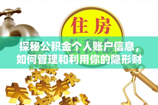泉州探秘公积金个人账户信息，如何管理和利用你的隐形财富