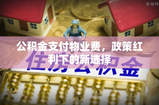 泉州公积金支付物业费，政策红利下的新选择
