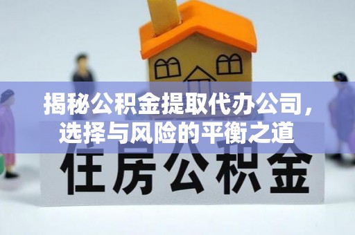 泉州揭秘公积金提取代办公司，选择与风险的平衡之道