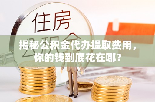 泉州揭秘公积金代办提取费用，你的钱到底花在哪？