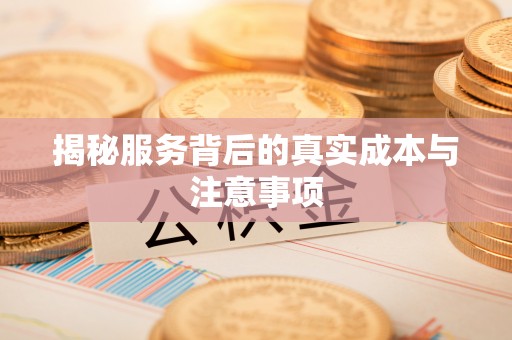 泉州揭秘服务背后的真实成本与注意事项