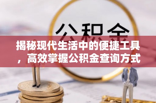 泉州揭秘现代生活中的便捷工具，高效掌握公积金查询方式